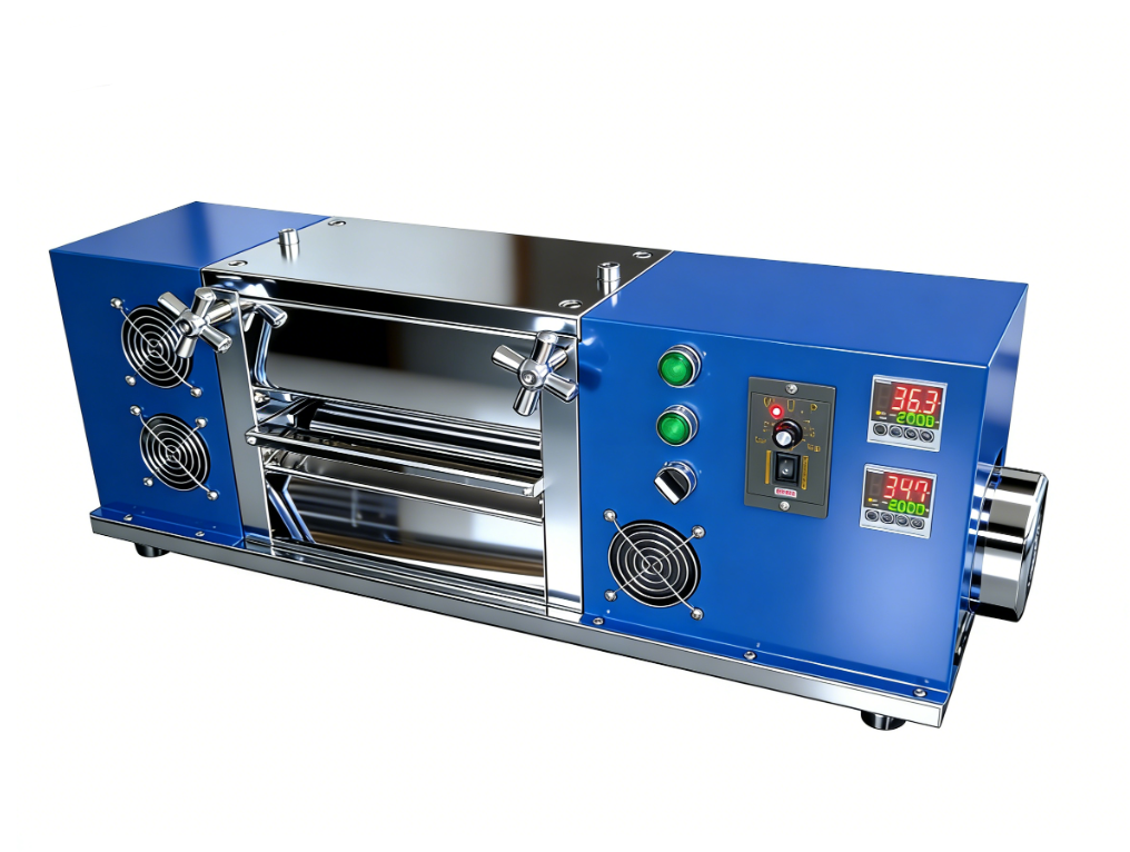 加熱電動(dòng)立式對(duì)輥機(jī)  寬度300mm