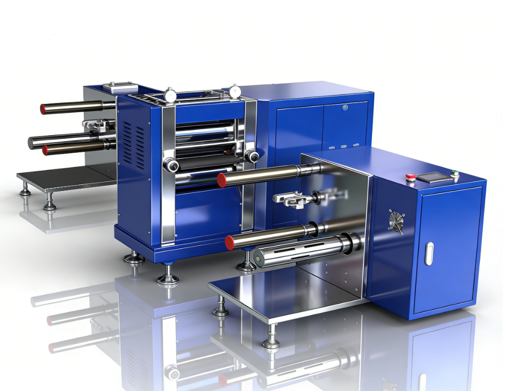 液壓平衡電動(dòng)對(duì)輥機(jī)+收放卷